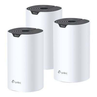 TP-LINK AC1900 Whole Home Mesh Wi-Fi System Deco S7 (3-pack) 802.11ac 10/100/1000 Mbit/s Ethernet LAN (RJ-45) ports 1 Mesh Support Yes MU-MiMO Yes No mobile broadband Antenna type Internal