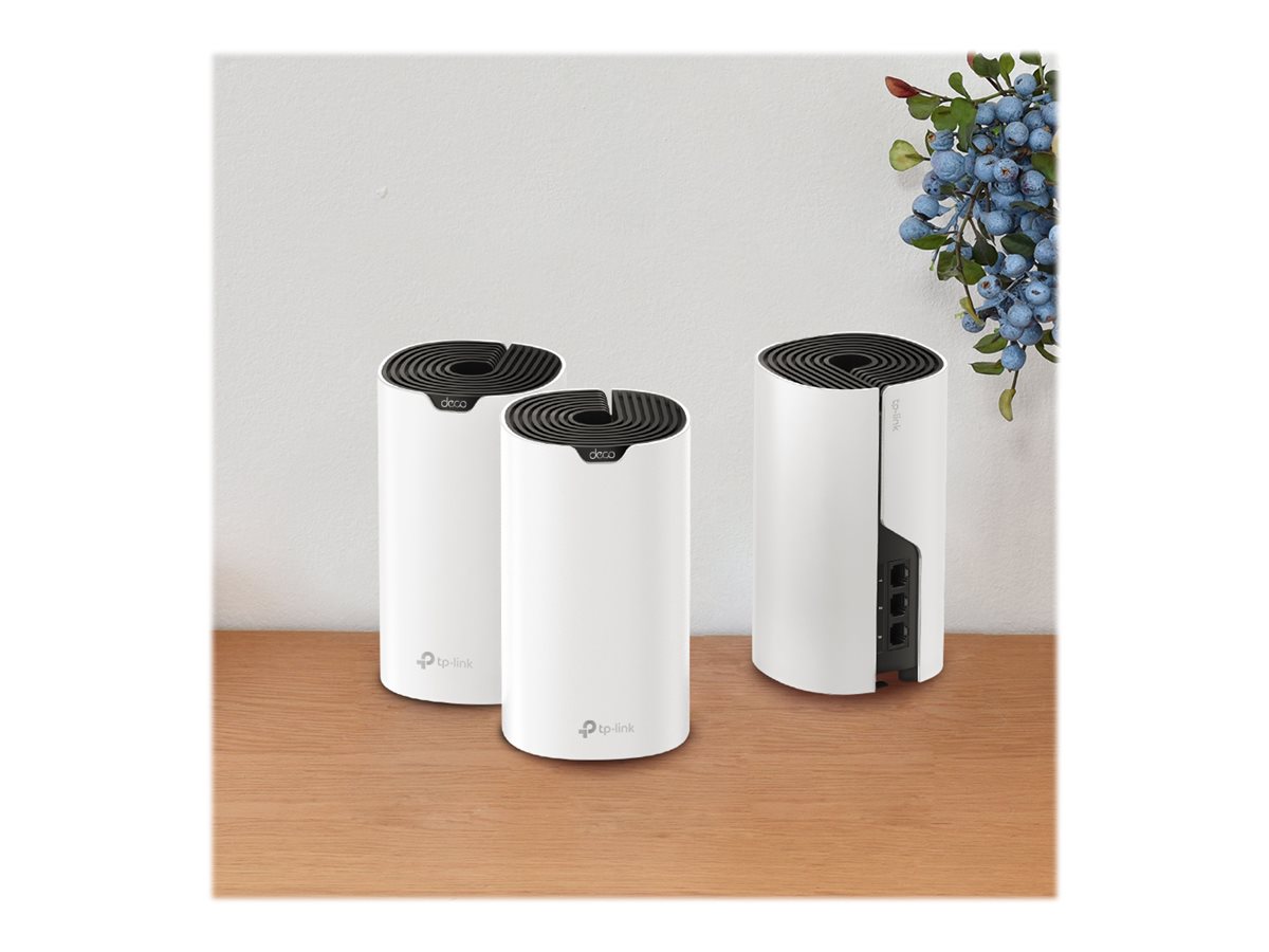 TP-LINK AC1900 Whole Home Mesh Wi-Fi System Deco S7 (3-pack) 802.11ac 10/100/1000 Mbit/s Ethernet LAN (RJ-45) ports 1 Mesh Support Yes MU-MiMO Yes No mobile broadband Antenna type Internal - Image 6