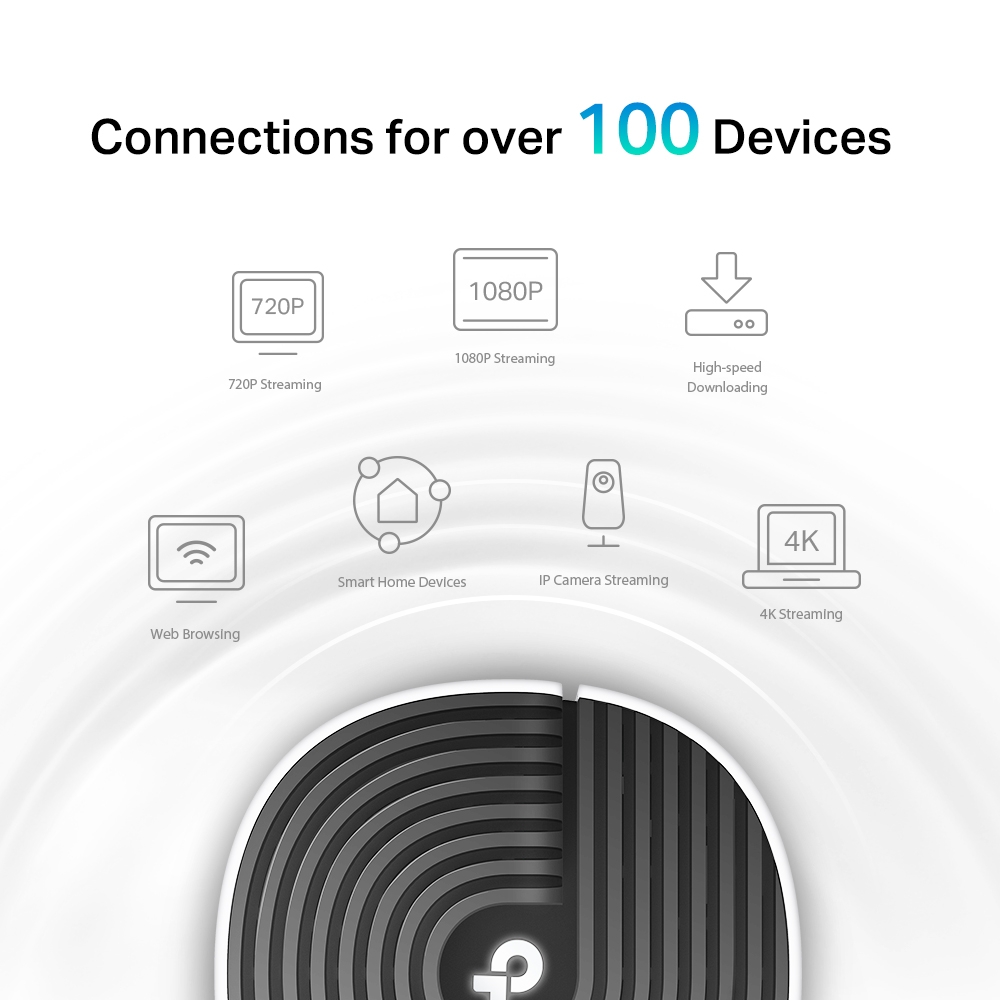 TP-LINK AC1900 Whole Home Mesh Wi-Fi System Deco S7 (1-pack) 802.11ac 10/100/1000 Mbit/s Ethernet LAN (RJ-45) ports 1 Mesh Support Yes MU-MiMO Yes No mobile broadband - Pilt 3
