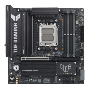 Asus TUF GAMING B850M-PLUS WIFI7 Processor family AMD Processor socket AM5 DDR5 Supported hard disk drive interfaces SATA, M.2 Number of SATA connectors 4