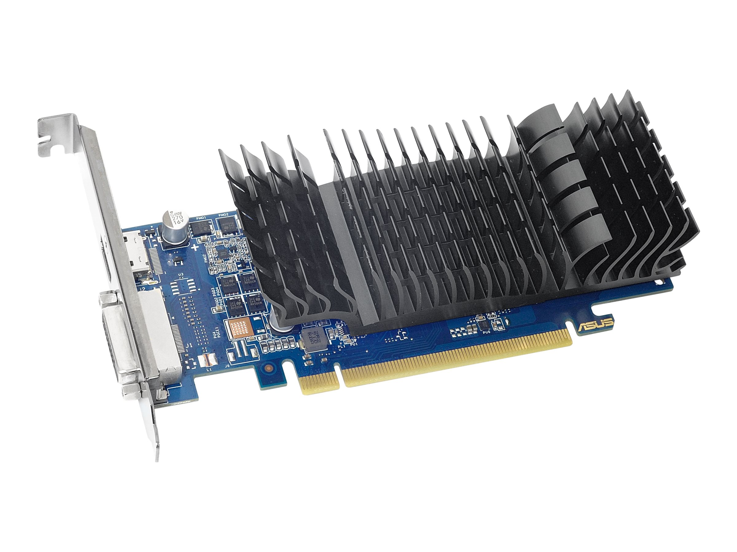 Asus GT1030-SL-2G-BRK NVIDIA 2 GB GeForce GT 1030 GDDR5 DVI-D ports quantity 1 HDMI ports quantity 1 PCI Express 3.0 Memory clock speed 6008 MHz Processor frequency 1506 MHz - Image 4