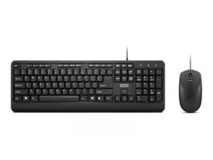Lenovo 160 Combo Keyboard Wired Mouse included US Black
