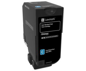 Lexmark CS72x Cyan Standard Yield Toner Cartridge Lexmark 74C0S20 CS720 Cyan Standard Yield Toner Cartridge Cartridge Cyan