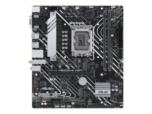 Asus Processor family Intel H610 Processor socket 1 x LGA1700 Socket 2 DIMM slots - DDR5, non-ECC, unbuffered Supported hard disk drive interfaces SATA-600, 1 x M.2 Number of SATA connectors 4