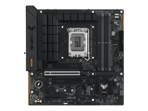 Asus Processor family Intel B760 Processor socket 1 x LGA1700 Socket 4 DIMM slots - DDR5, non-ECC, on-die ECC, unbuffered Supported hard disk drive interfaces SATA-600 (RAID), 3 x M.2 Number of SATA connectors 4