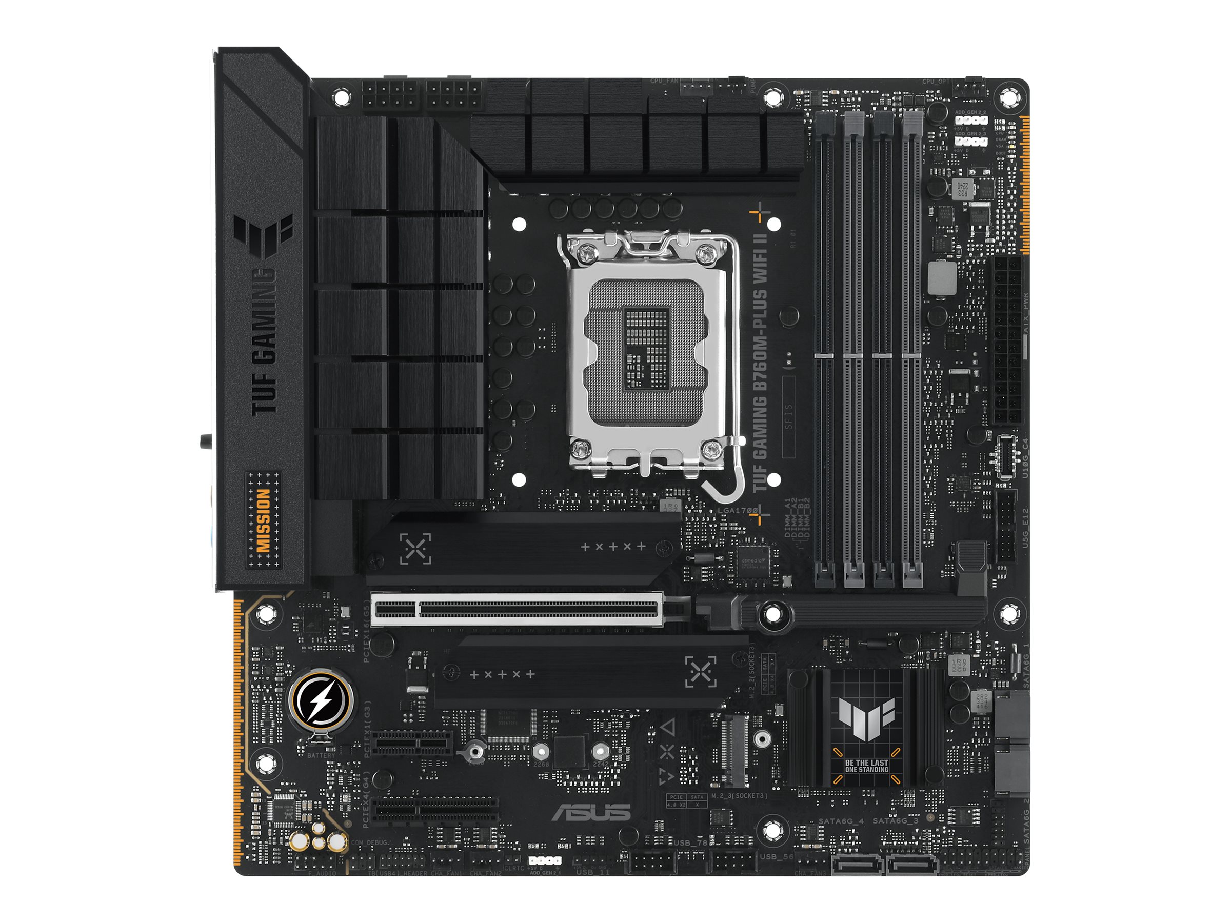 Asus Processor family Intel B760 Processor socket 1 x LGA1700 Socket 4 DIMM slots - DDR5, non-ECC, on-die ECC, unbuffered Supported hard disk drive interfaces SATA-600 (RAID), 3 x M.2 Number of SATA connectors 4