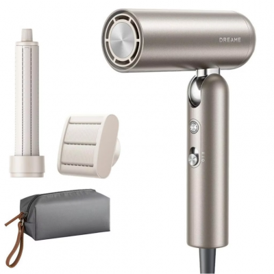 Dreame Hair dryer AHD51 Pocket Pro 1300 W Number of temperature settings 5 Ionic function Titanium Gold