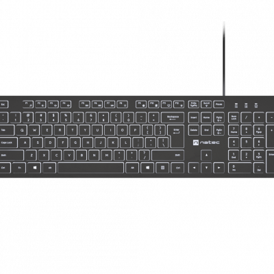 Natec Herring Glow Keyboard Wired US Black
