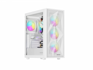 Genesis Gaming PC Case Diaxid 605 ARGB White Midi Tower