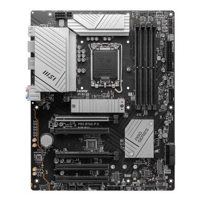 MSI PRO B760-P II Processor family Intel Processor socket LGA1700 DDR5 Number of SATA connectors 4