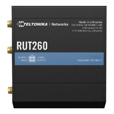 Teltonika LTE Cat 6 Router RUT260 802.11n 10/100 Mbit/s Ethernet LAN (RJ-45) ports 2 Mesh Support No MU-MiMO No 4G