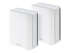 Asus Tri-band WiFi 7 Smart AiMesh Router ZenWiFi BT10 (2pk) 802.11be 18000 Mbit/s Ethernet LAN (RJ-45) ports 3 Mesh Support Yes MU-MiMO No 4G/5G Antenna type Internal 1