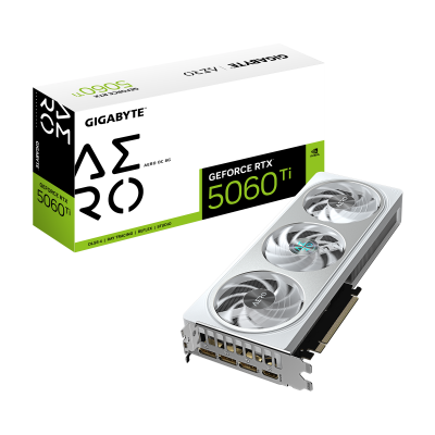 Gigabyte GeForce RTX 5060 Ti AERO OC 8G NVIDIA 8 GB GeForce RTX™5060 Ti GDDR7 HDMI ports quantity 1 PCI-E 5.0