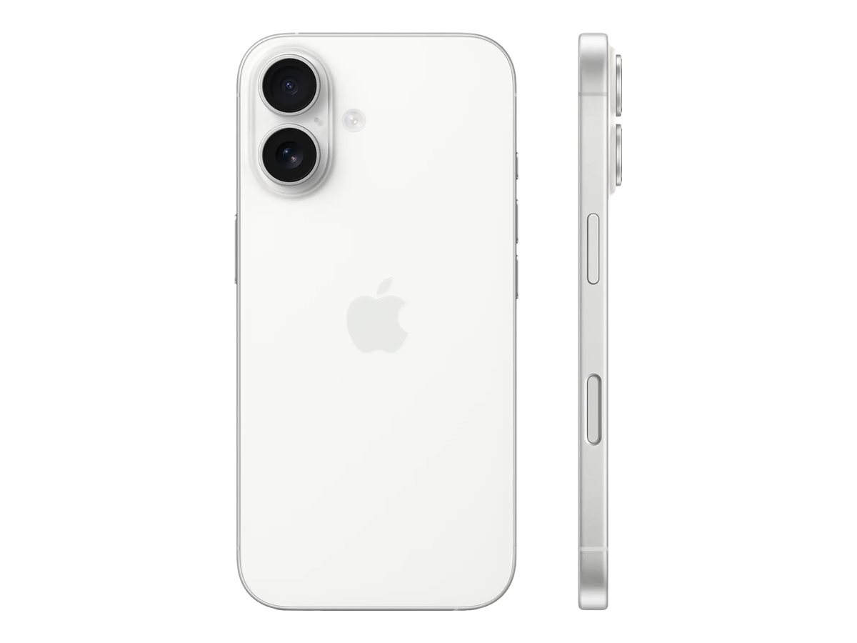 Apple iPhone 16 White 6.1 " 2556 x 1179 pixels OLED A18 Internal RAM 8 GB 128 GB Dual SIM Nano SIM 5G Main camera resolution 48 MP iOS 18 Secondary camera resolution 12 MP - Image 2