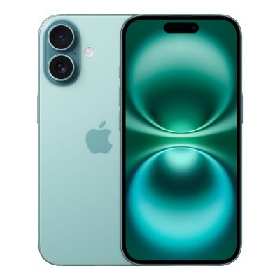 Apple iPhone 16 Teal 6.1 " Super Retina XDR display 2556 x 1179 pixels A18 Internal RAM 8 GB 128 GB Dual SIM 4G Main camera resolution 48+12 MP Secondary camera resolution 12 MP iOS 18