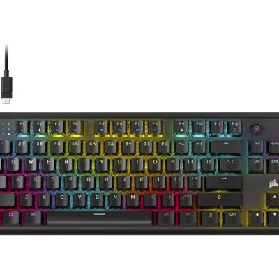 Corsair K70 CORE TKL Tenkeyless Mechanical Gaming Keyboard Wired NA MLX RED Black