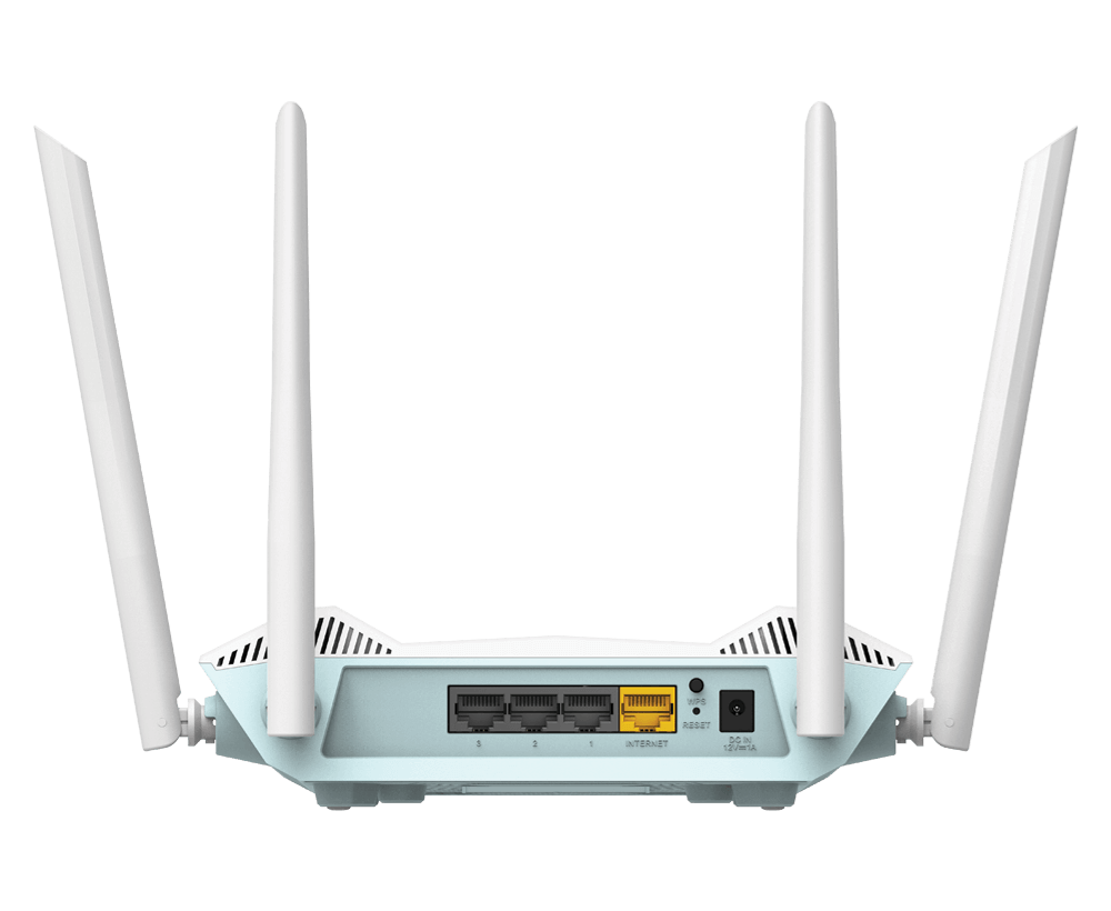 D-Link AX1500 Smart Router R15 802.11ax 1200+300 Mbit/s 10/100/1000 Mbit/s Ethernet LAN (RJ-45) ports 3 Mesh Support Yes MU-MiMO Yes No mobile broadband Antenna type 4xExternal - Image 4