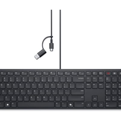 Dell Collaboration Keyboard KB525C Keyboard Wired Ukrainian (QWERTY) Black
