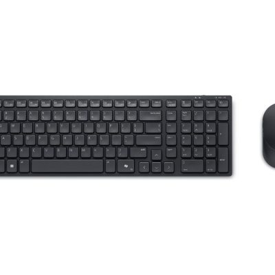 Dell Silent Keyboard and Mouse KM555 Keyboard and Mouse Set Wireless Wireless connection US International (QWERTY) Black