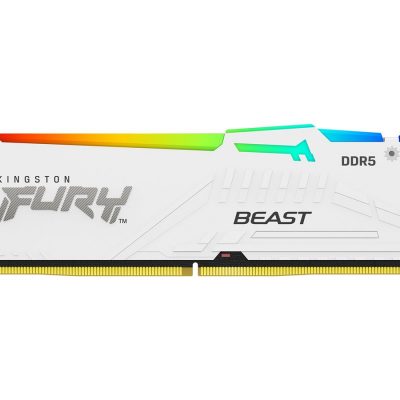 Kingston KF564C32BWEA-16 16GB 6400MT/s DDR5 CL32 DIMM FURY Beast White RGB EXPO Kingston
