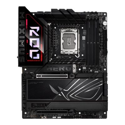 Asus ROG MAXIMUS Z890 HERO Processor family Intel Processor socket LGA1851 DDR5 Supported hard disk drive interfaces M.2, SATA Number of SATA connectors 4
