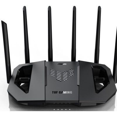 Asus Dual Band WiFi 7 Extendable Gaming Router TUF Gaming BE6500 802.11be 6500 Mbit/s Ethernet LAN (RJ-45) ports 4 Mesh Support Yes MU-MiMO Yes Antenna type External fixed 1