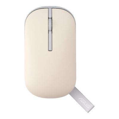 Asus Marshmallow Mouse MD100 Mouse 2.4 GHz, Bluetooth Beige