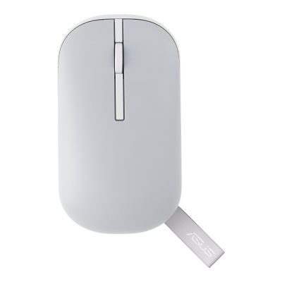 Asus Marshmallow Mouse MD100 Mouse 2.4 GHz, Bluetooth Grey