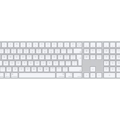 Apple Magic Keyboard with Touch ID and Numeric Keypad Keyboard Wireless English White