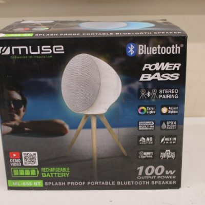 SALE OUT. Muse ML-655 BT Portable Bluetooth Speaker Muse Portable Bluetooth Speaker ML-655 BT Bluetooth Wireless connection Portable DAMAGED PACKAGING, DEMO