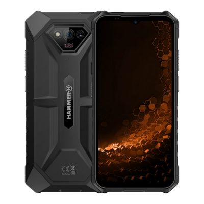 Hammer Iron V Black 6.5 " IPS 1600 x 720 pixels Mediatek Helio G36 Internal RAM 6 GB 64 GB microSD Dual SIM Nano SIM 3G 4G Main camera resolution 50 MP Secondary camera resolution 8 MP Android 13