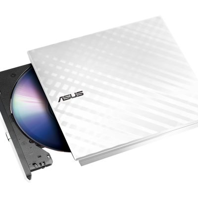 Asus SDRW-08D2S-U Lite Interface USB 2.0 DVD±RW CD read speed 24 x CD write speed 24 x White Desktop/Notebook