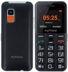 myPhone Halo Easy Black 1.77 " TFT 24 MB 32 MB Single SIM Bluetooth Main camera resolution 0.3 MP 1000 mAh