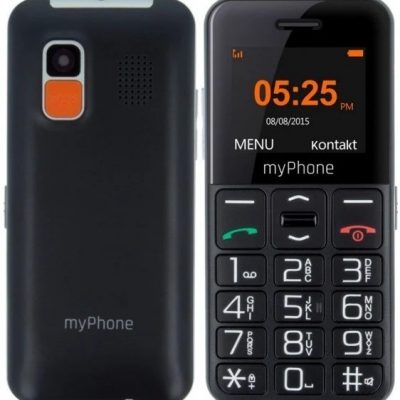 myPhone Halo Easy Black 1.77 " TFT 24 MB 32 MB Single SIM Bluetooth Main camera resolution 0.3 MP 1000 mAh