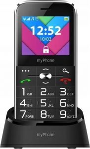 myPhone Halo C Black 2.2 " TFT 32 MB Dual SIM Main camera resolution 0.3 MP 1900 mAh