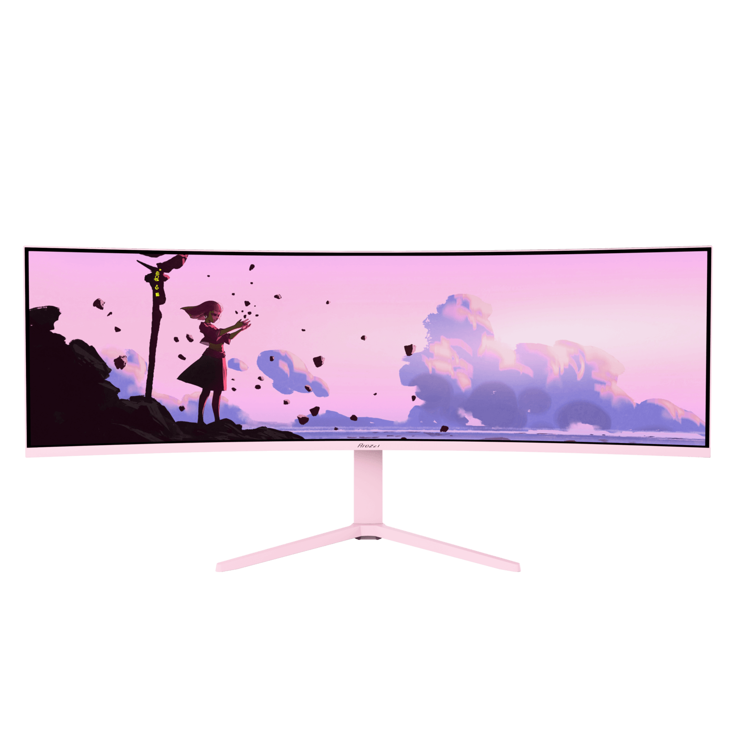 Arozzi Nova 49 " VA 32:9 165 Hz 4 ms 5120 x 1440 pixels 350 cd/m² HDMI ports quantity 2 Pink - Image 4