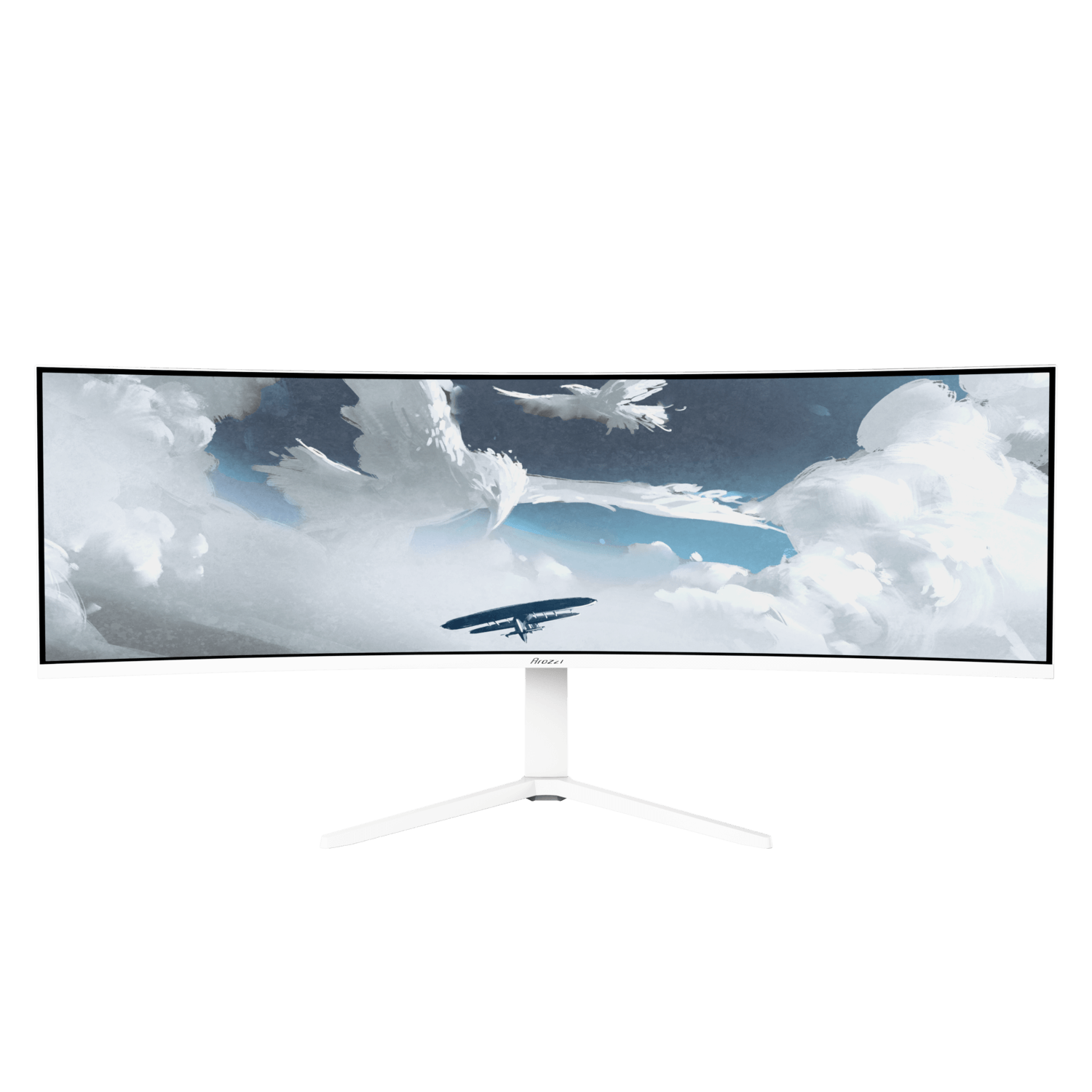Arozzi Nova 49 " VA 32:9 165 Hz 4 ms 5120 x 1440 pixels 350 cd/m² HDMI ports quantity 2 White - Image 4
