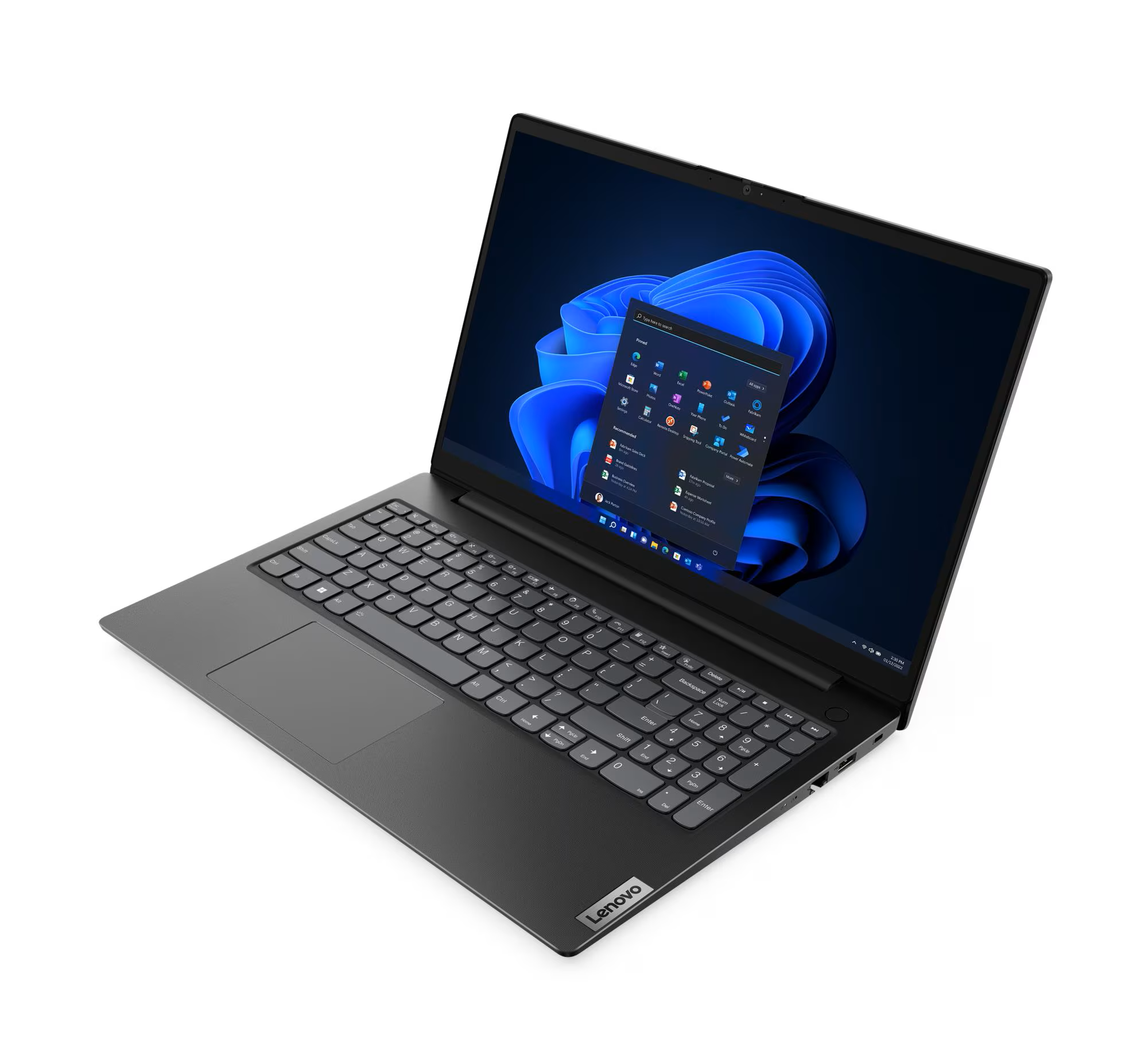 Lenovo Essential Black 15.6 " 1920 x 1080 pixels FHD Anti-glare AMD Ryzen 5 5625U 8 GB SDRAM DDR4 256 GB AMD Radeon Graphics Windows 11 Home 802.11a/b/g/n/ac/ax English - Image 3