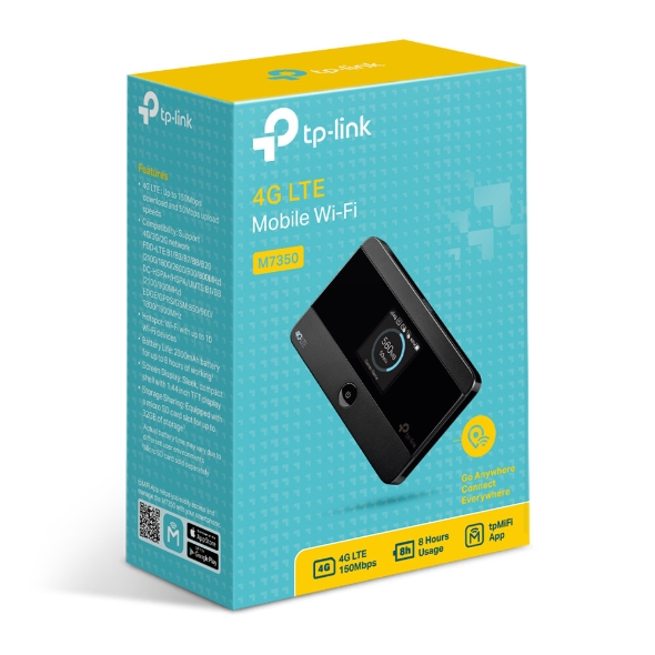 TP-LINK 4G LTE Mobile M7350 802.11ac Mesh Support No MU-MiMO No No mobile broadband Antenna type Internal Micro SD Up to 32GB - Image 2