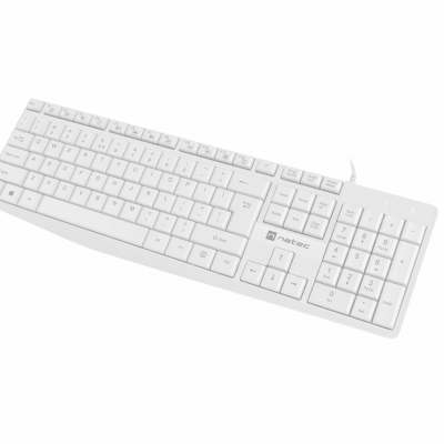 Natec Keyboard Nautilus NKL-1951 Wired US White