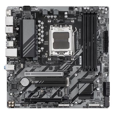Gigabyte B850M D3HP Processor family AMD Processor socket AM5 DDR5 Supported hard disk drive interfaces M.2, SATA Number of SATA connectors 4