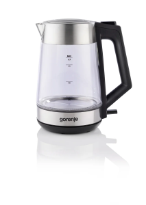 Gorenje K17OGS Kettle Electric 1.7 L 2200 W 360° rotational base Stainless steel/Glass Stainless steel