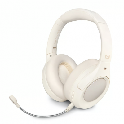 Muse Headphones M-295 ANCW Bluetooth Over-Ear Microphone White Noise canceling Wireless