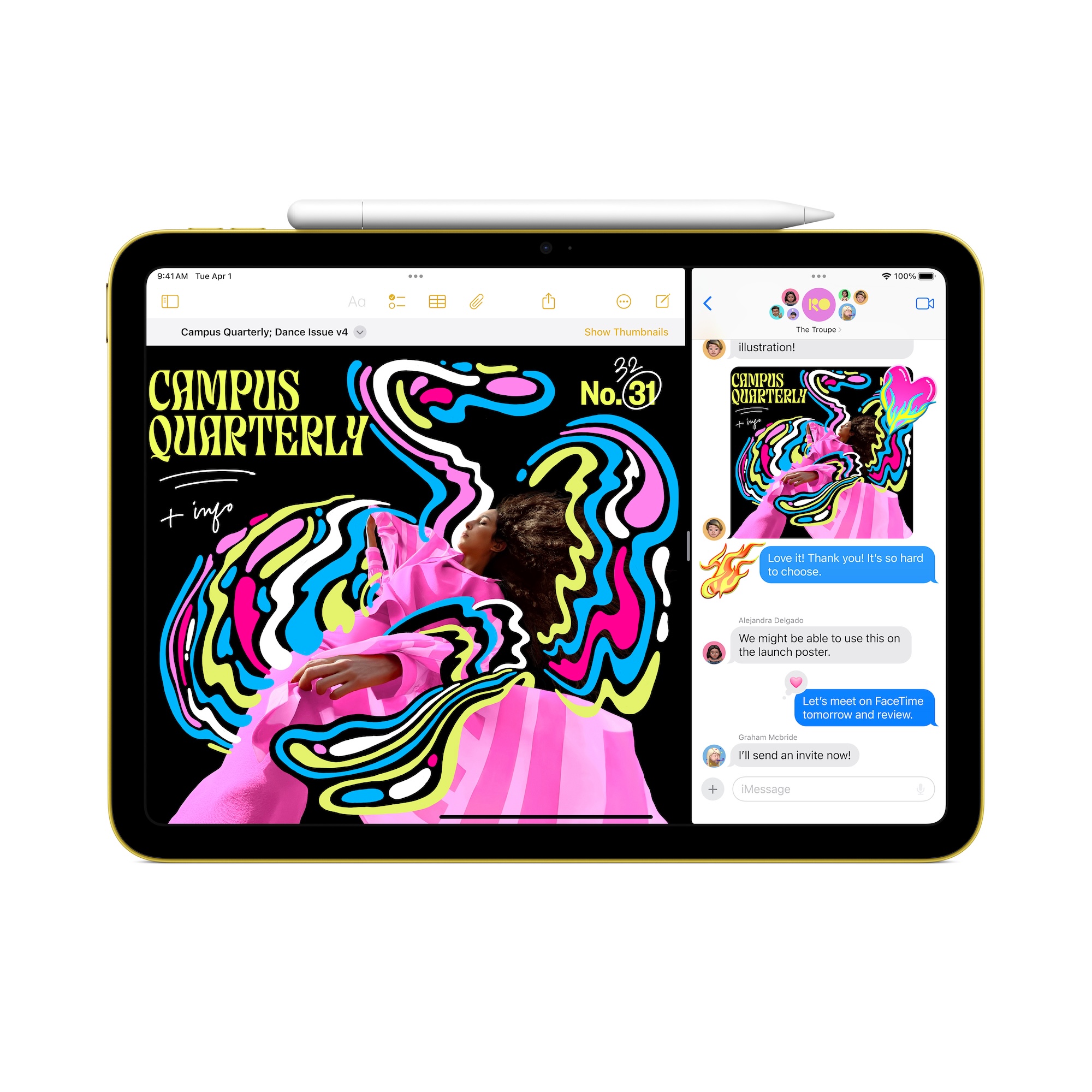 Apple iPad 11 " Blue Liquid Retina 128 GB Wi-Fi Front camera Rear camera Bluetooth 5.3 iOS Warranty 12 month(s) - Image 4