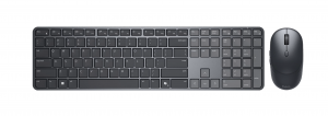Dell Pro 7 Slim KM726 Keyboard and Mouse Set Wireless Mouse included Batteries included Lithuanian Wireless connection Black