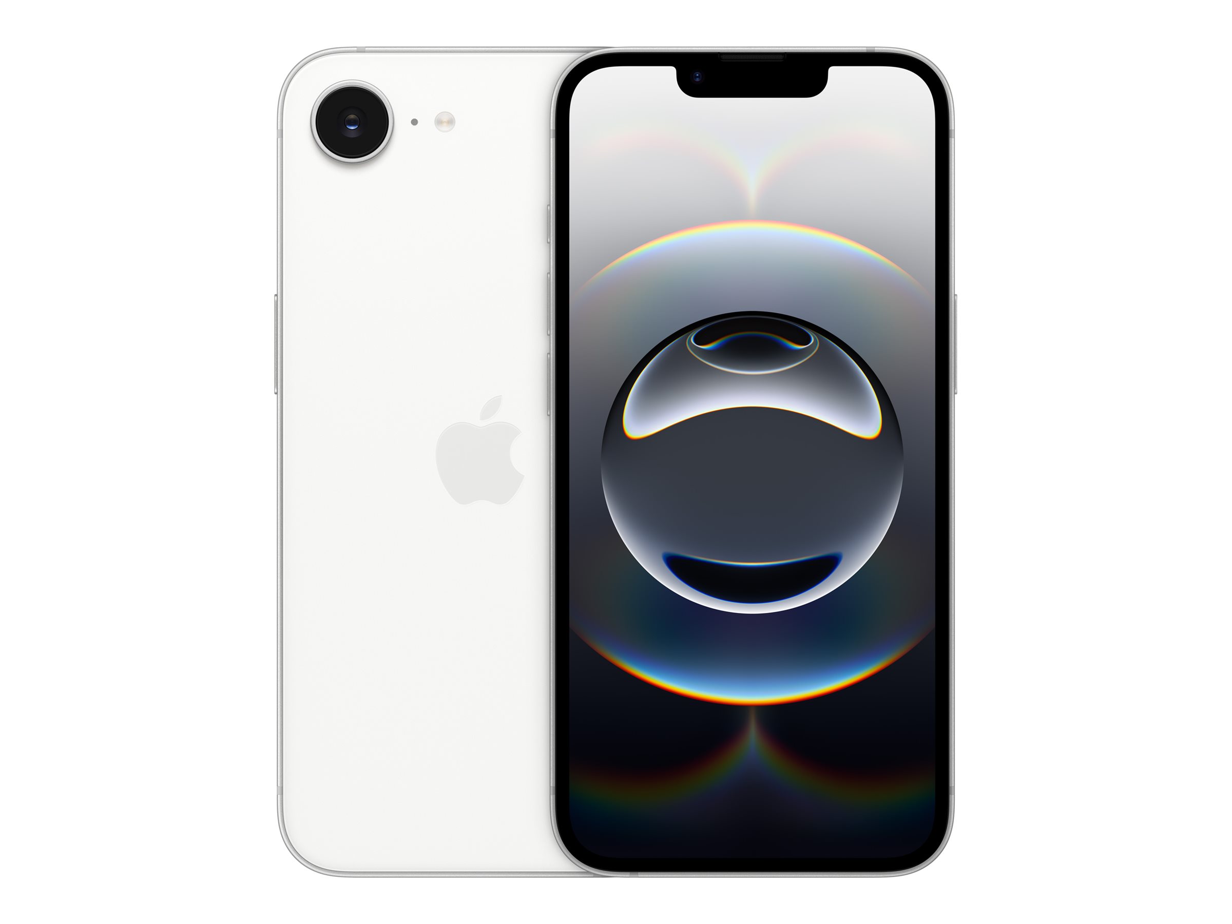 Apple iPhone 16e White 6.1 " Super Retina XDR 2532 x 1170 pixels A18 Internal RAM 8 GB 512 GB Dual SIM 4G 5G Main camera resolution 48+12 MP Secondary camera resolution 12 MP iOS