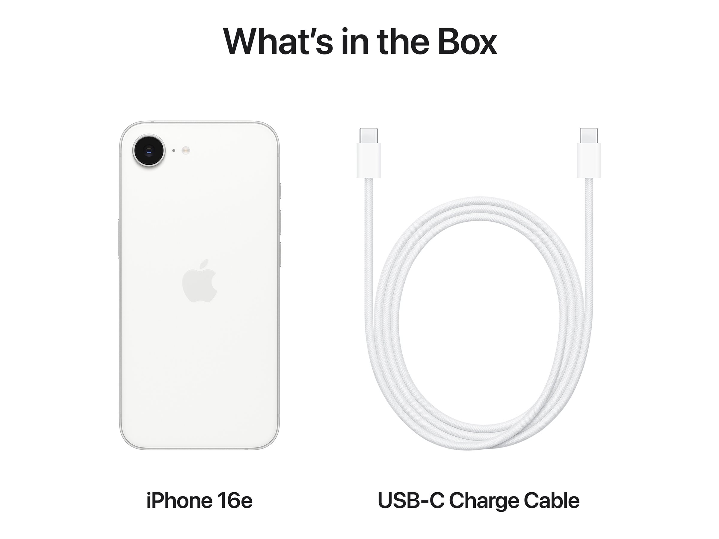 Apple iPhone 16e White 6.1 " Super Retina XDR 2532 x 1170 pixels A18 Internal RAM 8 GB 512 GB Dual SIM 4G 5G Main camera resolution 48+12 MP Secondary camera resolution 12 MP iOS - Image 4