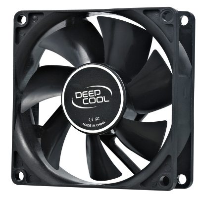 80mm case ventilation fan, 2 Pin; hydro bearing, Deepcool