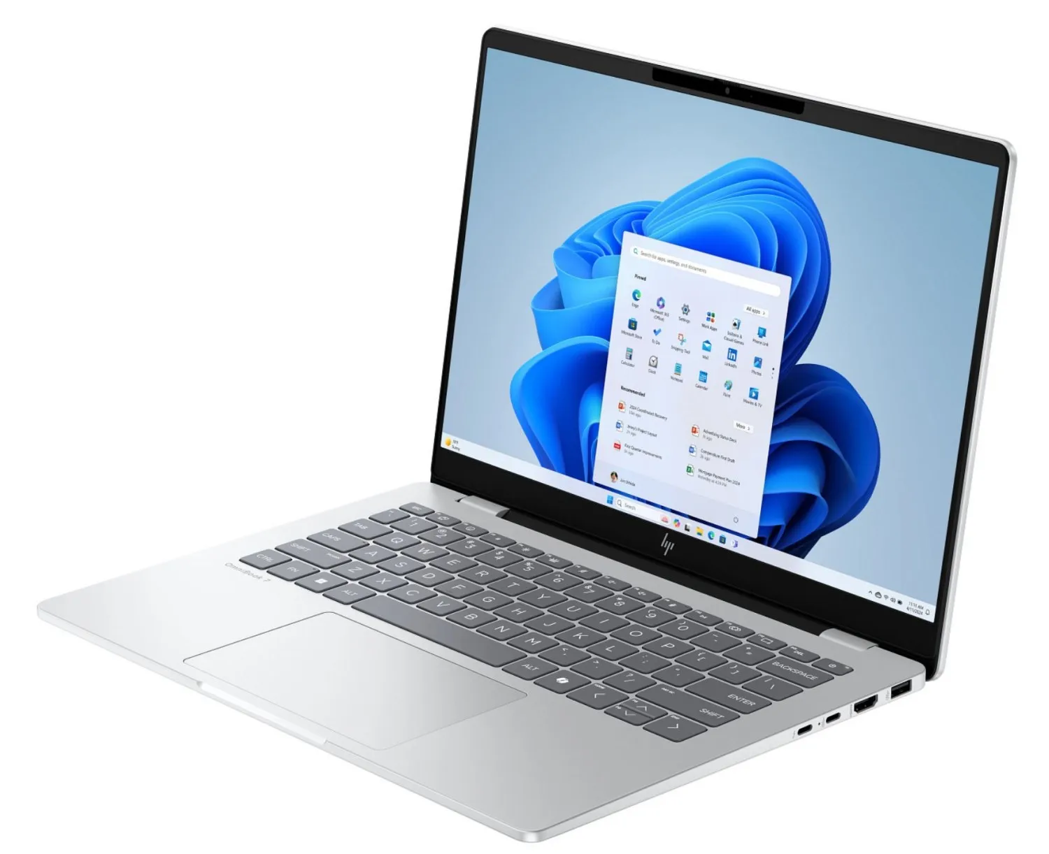 HP OmniBook 7 AI 14 Silver 14 " OLED WUXGA Intel Core Ultra 5 225U 16 GB Solid-state drive capacity 512 GB Intel Graphics Windows 11 Pro Keyboard language English Warranty 24 month(s) - Image 3