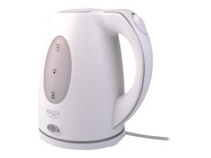 Adler Kettle AD 1207 Standard 2000 W 1.5 L Plastic 360° rotational base White